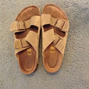 Birkenstock Arizona suede leather sandal